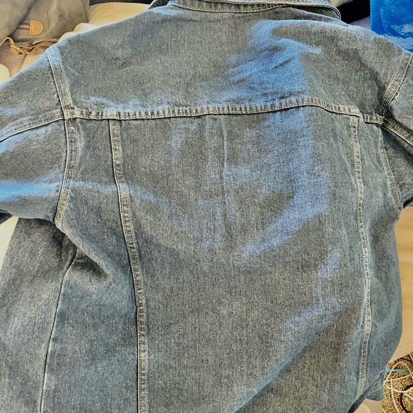 New blue denim unisex jacket size XL - Picture 7 of 9